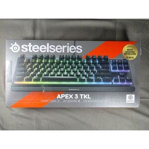 SteelSeries Apex 3 TKL RGB Gaming Keyboard Tenkeyless IP32 Black